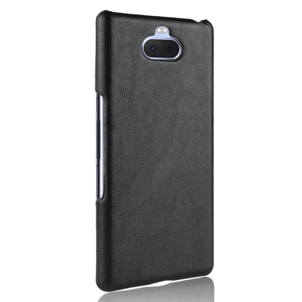 Litchi Mobilcover til Sony Xperia 10 - Sort Black