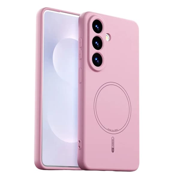 ABEEL Mobilskal till Galaxy S26 Pro/S26 Magsafe Liquid Silikon - Rosa Rosa