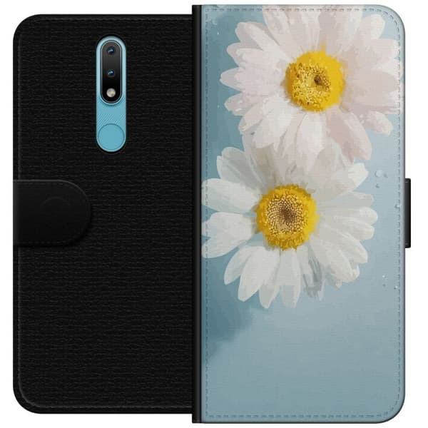 Pung Taske til Nokia 2.4 med sommerblomster