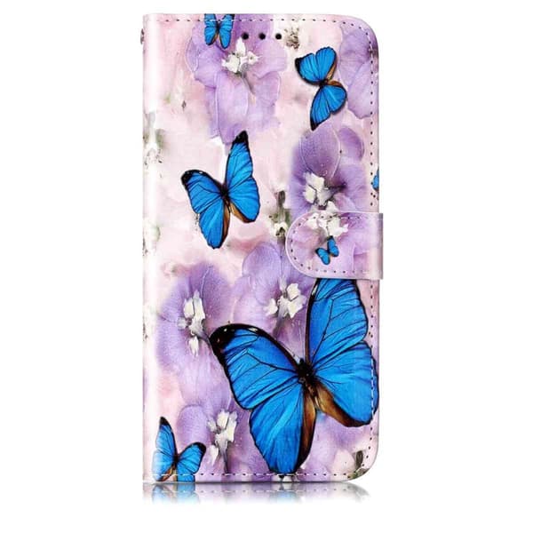 Plånboksfodral för Samsung Galaxy S26 Plus Konstläder - Lila Blomma
