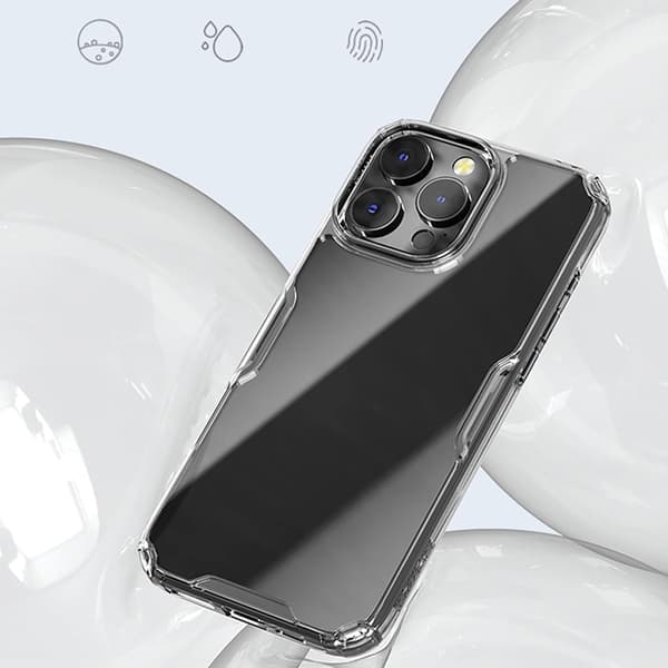 Nillkin Mobilskal till iPhone 16 Pro Nature Pro - Transparent/Vit Transparent