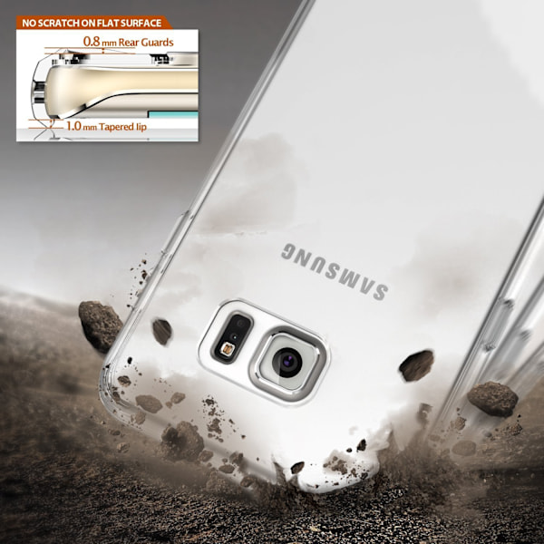 Ringke Fusion Shock Absorption Skal till Samsung Galaxy S6 Edge Plus - Grå grå