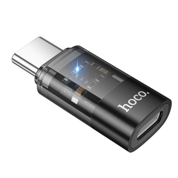 Hoco USB-C Till Lightning Adapter UA36D - Svart