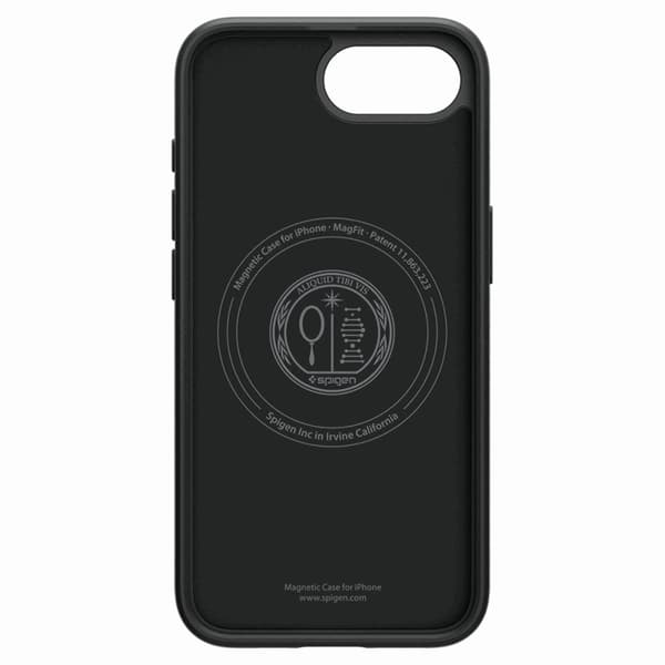 Spigen Telefontaske til iPhone 16e Magsafe Liquid Air - Matt Sort Svart