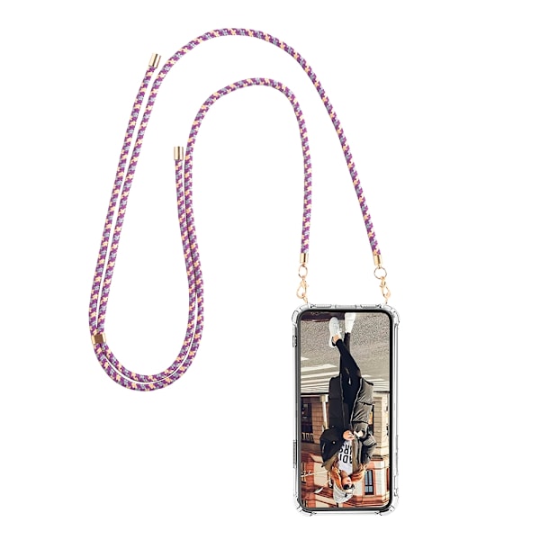 Boom Galaxy A10 mobilhalsband skal - Rope CamoPurple Rope CamoPurple
