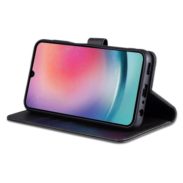 AZNS Samsung Galaxy A35 5G Plånboksfodral i Konstläder - Svart