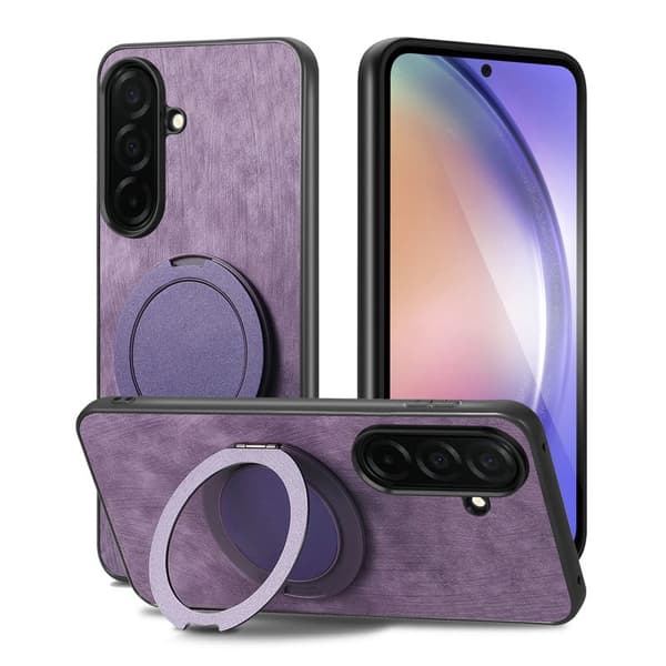 Mobilskal för Samsung Galaxy S26 Konstläder Kickstand - Lila