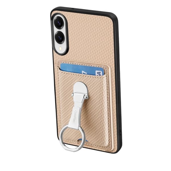 D.G Ming Mobilskal till Samsung Galaxy S25 Edge Äkta läder - Beige