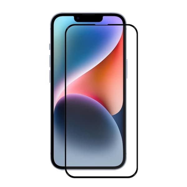 [1-PAKKE] iPhone 15 Plus Hærdet Glas Skærmbeskytter - Sort Black