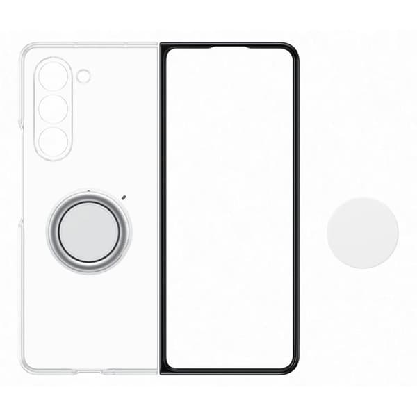 Mobilskal till Samsung Galaxy Z Fold 5 Silikon Gadget - Clear TransparentPassar