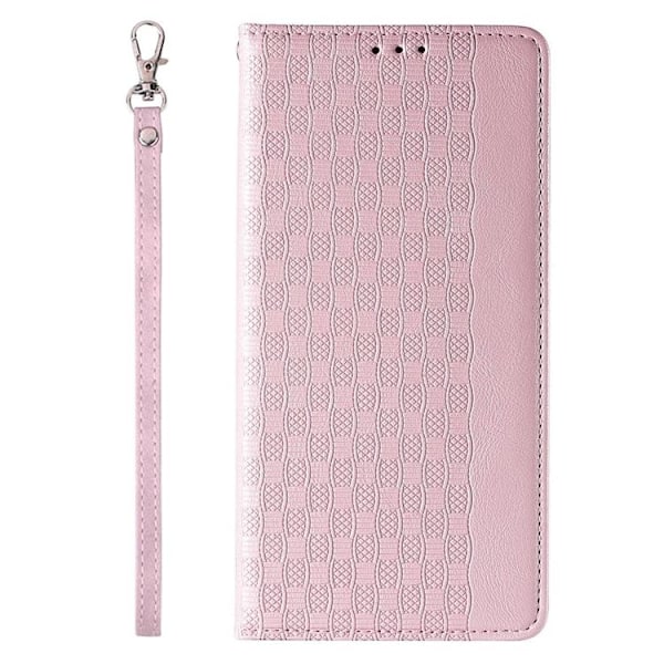 iPhone 13 Pro Max Plånboksfodral Magnet Strap - Rosa