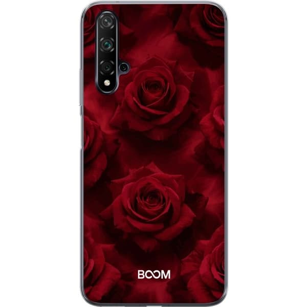 Mobiltelefon etui til Huawei nova 5T med Crimson Rose