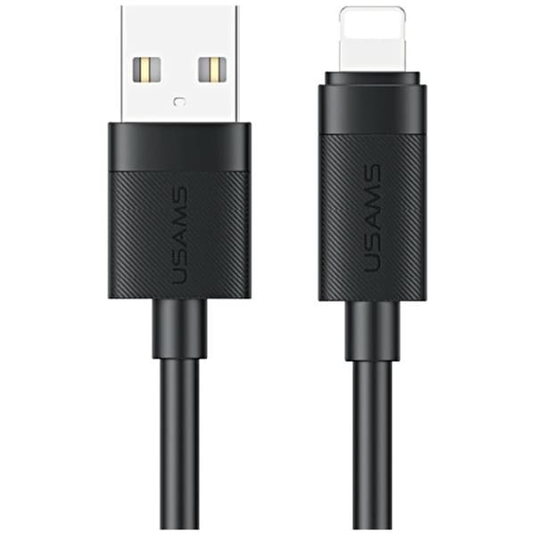 USAMS Lightning til USB-A 12W Kabel 1m U94 - Sort Svart