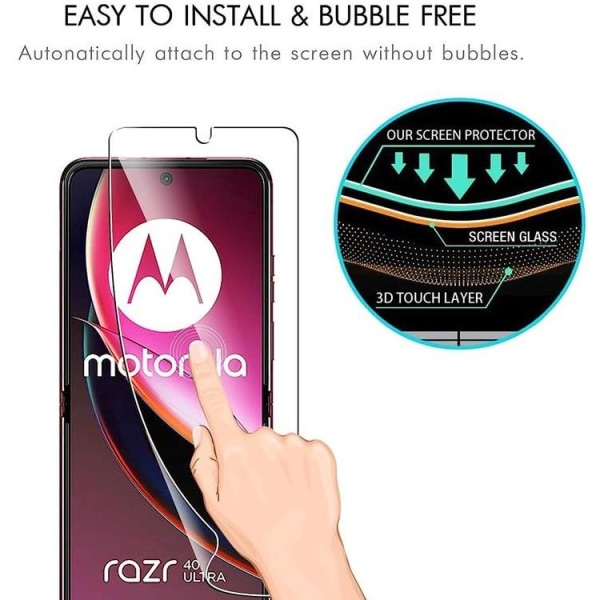 Motorola Razr 40 Ultra Skärmskydd Plastfilm (Front + Back)