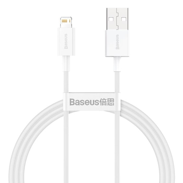 Baseus Kabel Lightning Till USB-A 1m Superior - Vit