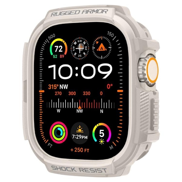 Spigen Apple Watch Ultra (49mm) Skal Rugged Armor - Dune Beige Beige