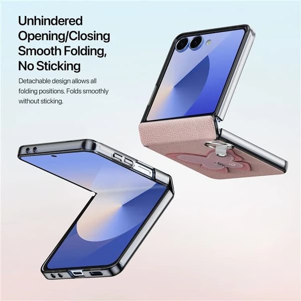 DUX DUCIS Mobilskal till Galaxy Z Flip 7 Ringhållare Luvy - Rosa Rosa