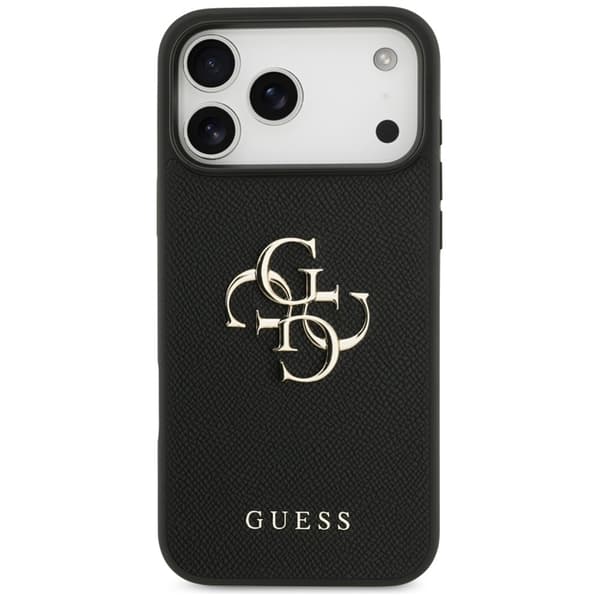 Guess Mobilskal till iPhone 17 Pro Max Grained Classic Logo - Svart Svart