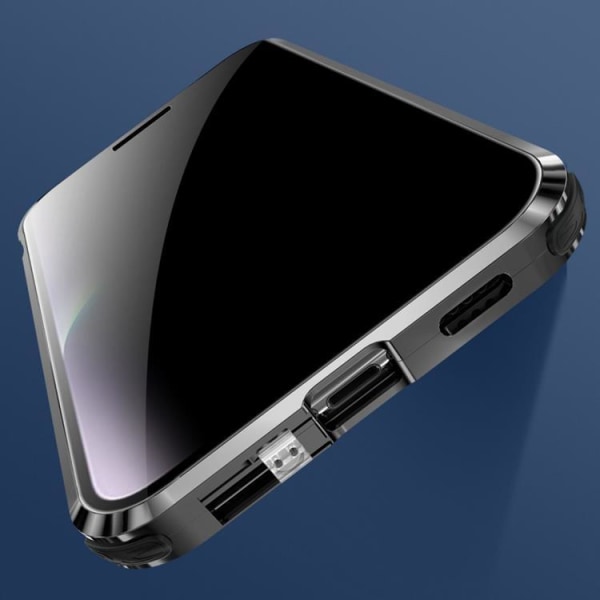 iPhone 14 Pro Max Skal Anti-Spy Metall Magnetic - Svart