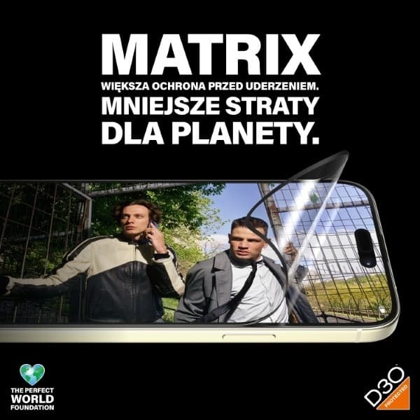 PanzerGlass iPhone 15 Plus 6.7" Härdat Glas Skärmskydd Matrix D3O
