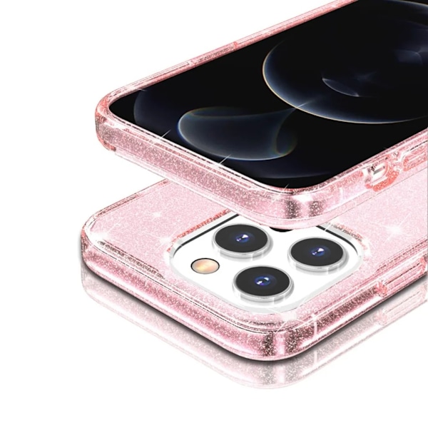 iPhone 15 Pro Mobilskal Glittrande - Rosa
