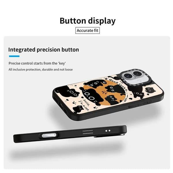 Mobilskal till iPhone 16 Plus MagSafe Aluminium Silikon Svart