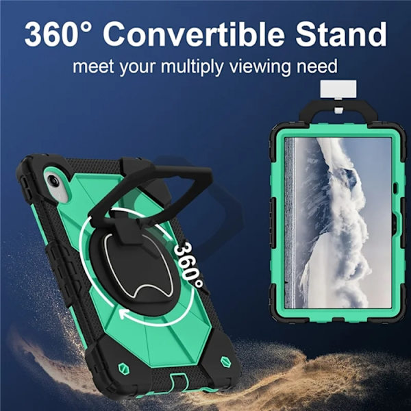 Lenovo M11/Idea Tab Mobilskal Silikon Kickstand Grön