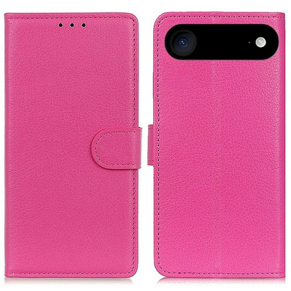 iPhone Air Plånboksfodral Litchi Texture - Rosa Rosa