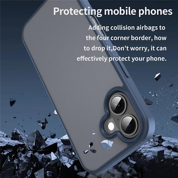 Mobilskal till iPhone 17 Skin Touch Matte - Blå Blå