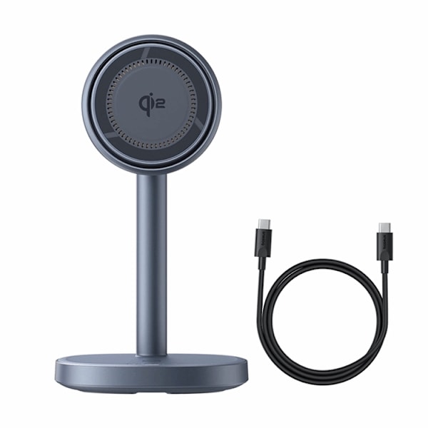 Baseus Qi2 20W MagSafe Trådlös Laddare 2-i-1 Orbit 2 Pro Grå