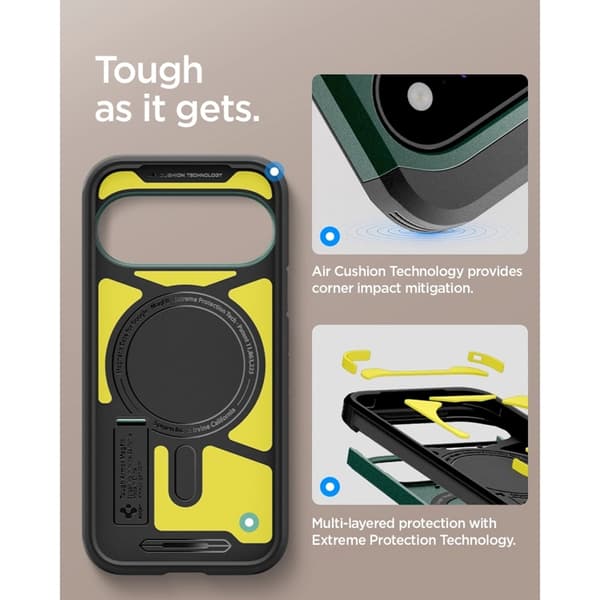 Spigen Mobilskal För Google Pixel 11 Magsafe Tough Armor - Abyss Grön