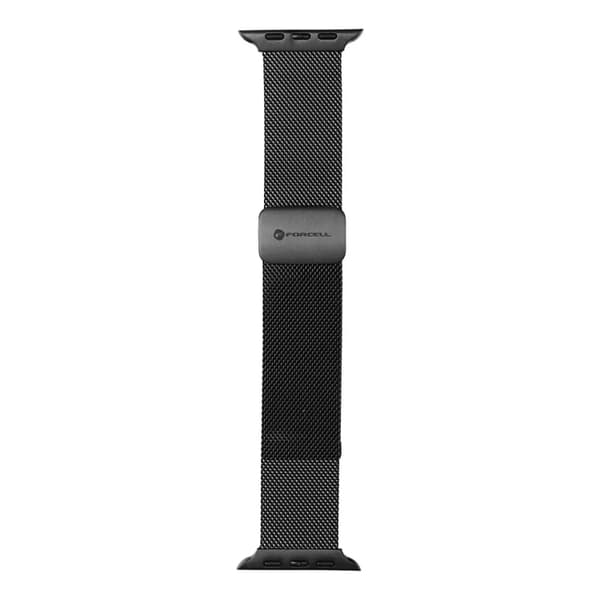 Forcell Apple Watch (38/40/41) Magnetisk rustfrit stål armbånd Svart