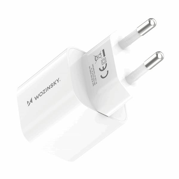 Wozinsky Väggladdare USB-C PD 20W - Vit Vit