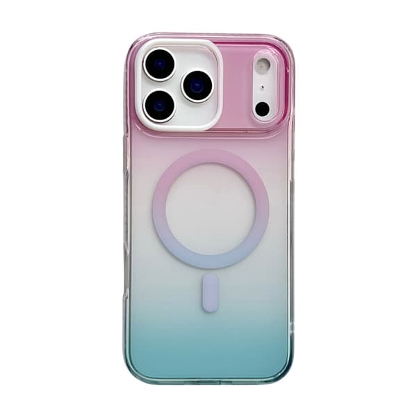Mobilskal till iPhone 17 Pro Max MagSafe IMD 4-Color Geometric Gradient Rosa