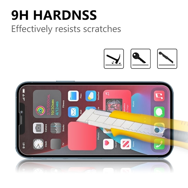 [2-PACK] Härdat Glas Skärmskydd iPhone 13 Pro Max - Clear Transparent