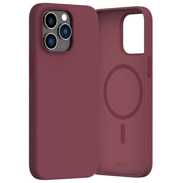Araree Mobilskal till iPhone 15 Pro Max 6.7 MagSafe Typoskin M - Djupröd