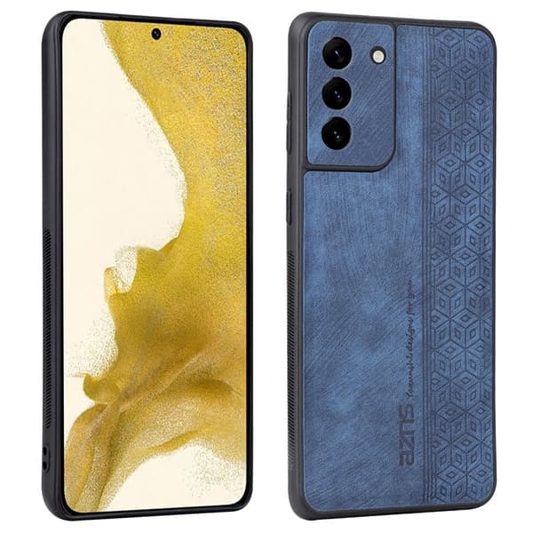 AZNS Samsung Galaxy S21+ Plånboksfodral Konstläder - Blå