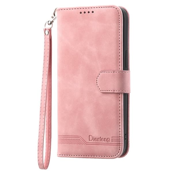 DIERFENG DF-03 Plånboksfodral för Samsung Galaxy A73 5G - Konstläder - Rosa