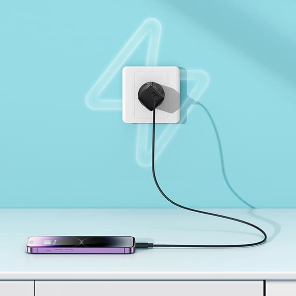 Baseus Snabbladdare 30W USB-C Cube Pro - Svart Svart