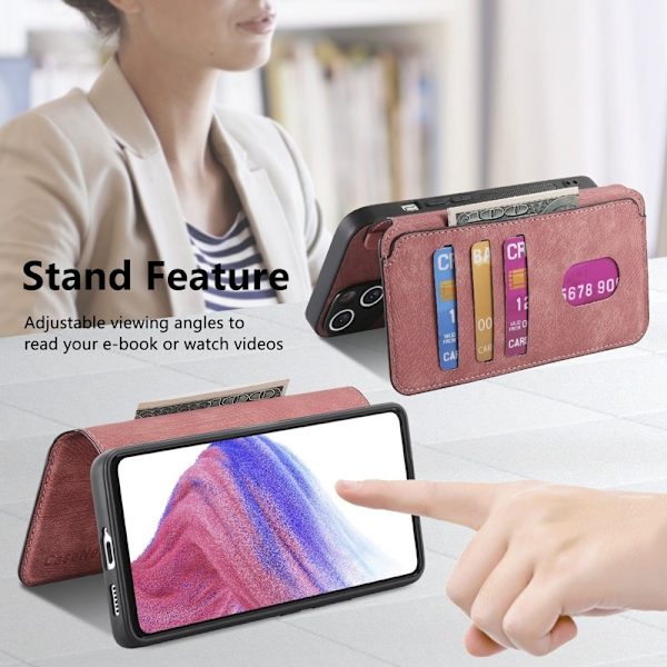CASENEO Google Pixel 9a Plånboksfodral Konstläder - Rosa