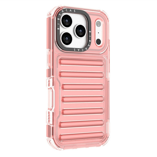 Mobilskal till iPhone 17 Pro Max Stripe Design Detachable - Djuprosa Rosa