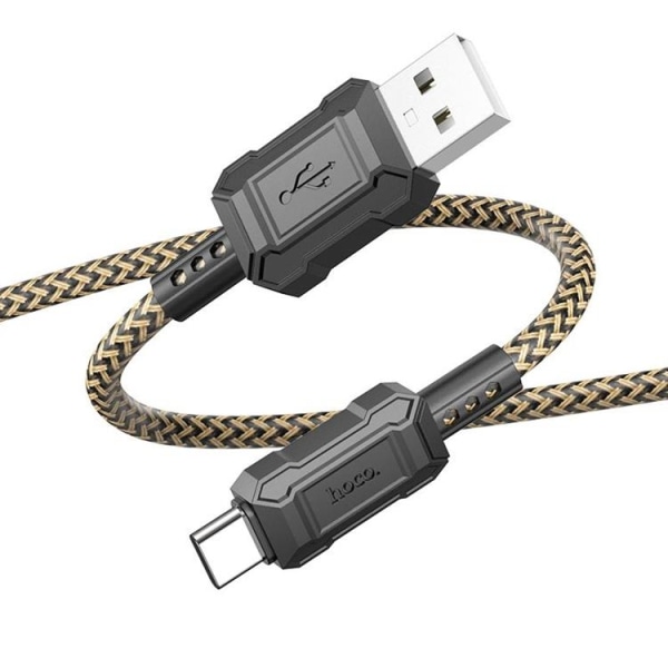 Hoco USB-A til USB-C kabel 1m leder - guld