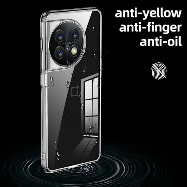 OnePlus 11 5G Mobilskal DropProof Hybrid TPU - Clear
