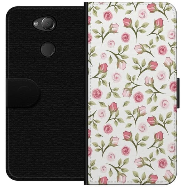 Pungcover til Sony Xperia XA2 med Blomstret