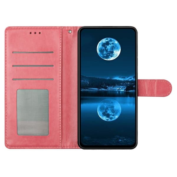 Samsung Galaxy S26 Plus Plånboksfodral Konstläder Ställfunktion - Roséguld