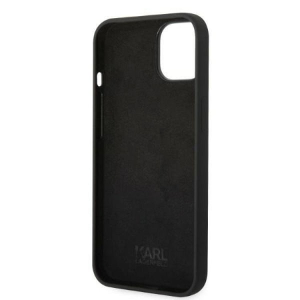 Karl Lagerfeld iPhone 14 Plus -kuori Silicone RSG - Musta