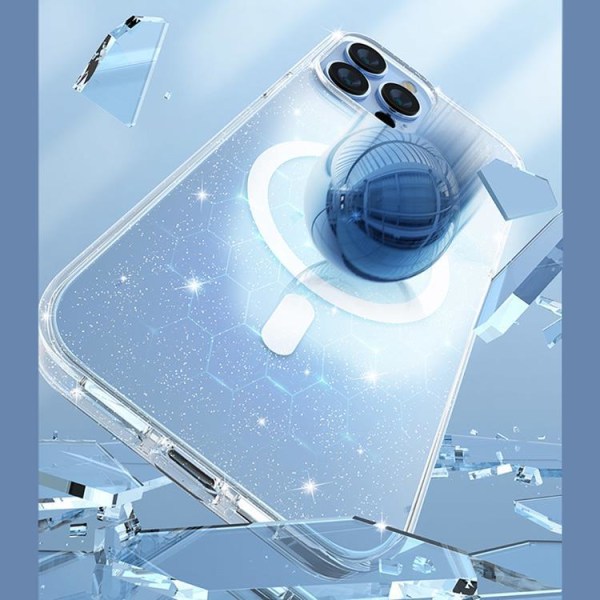 Kingxbar iPhone 13 Pro Cover Magsafe Magnetic PQY Elegant - Hvid
