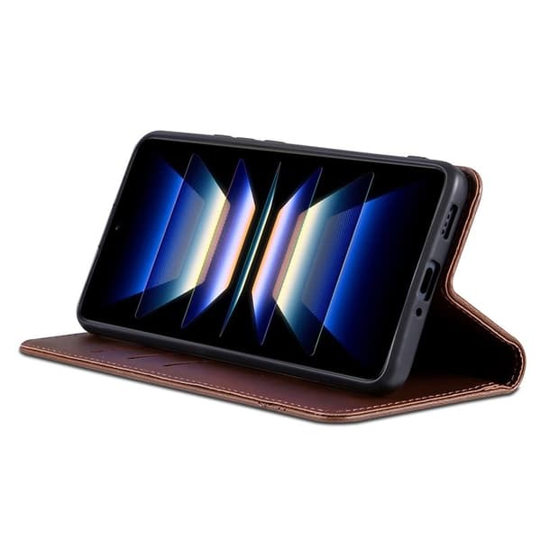 AZNS Samsung Galaxy A36 5G Plånboksfodral Konstläder - Brun