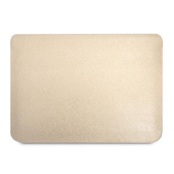 Guess Computer Sleeve 16'' Saffiano Triangle Logo - Beige Beige