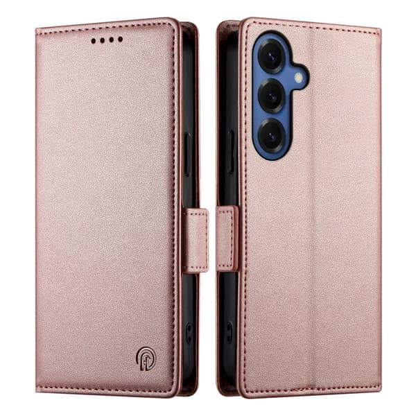 Plånboksfodral för Samsung Galaxy S26 Plus Konstläder Kickstand - Roséguld